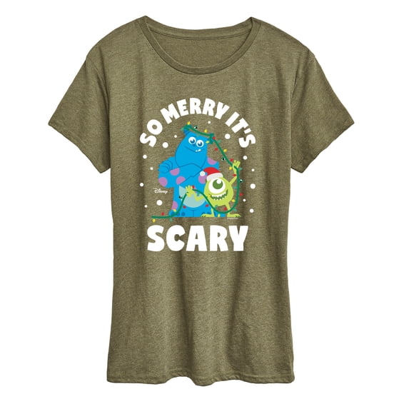 Monsters Inc - So Merry Its Scary - Women's Short Sleeve Graphic T-Shirt