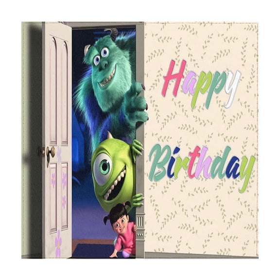 Monsters, Inc. Square tablecloth for Square or Round Tables - Washable Fabric - for Buffet Table, Holiday Party, Dinner, Wedding