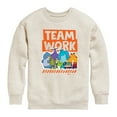 thumbnail image 1 of Monsters Inc. - Teamwork - Toddler & Youth Crewneck Fleece Sweatshirt, 1 of 5