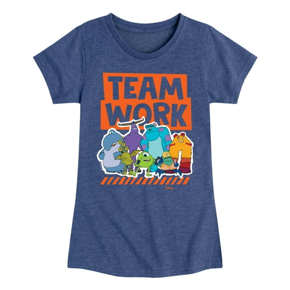 Monsters Inc. - Teamwork - Toddler & Youth Girls Short Sleeve Graphic T-Shirt