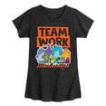 thumbnail image 1 of Monsters Inc. - Teamwork - Toddler & Youth Girls Short Sleeve Graphic T-Shirt, 1 of 5