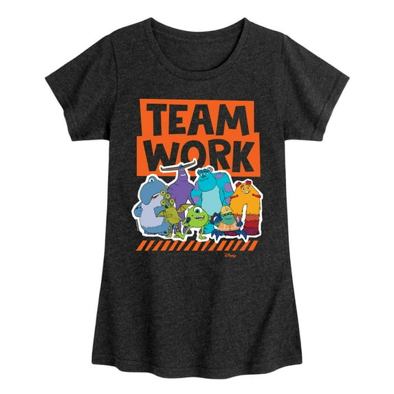 Monsters Inc. - Teamwork - Toddler & Youth Girls Short Sleeve Graphic T-Shirt