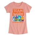 thumbnail image 1 of Monsters Inc. - Teamwork - Toddler & Youth Girls Short Sleeve Graphic T-Shirt, 1 of 5