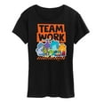 thumbnail image 1 of Monsters Inc. - Teamwork - Women's Raglan Graphic T-Shirt, 1 of 5
