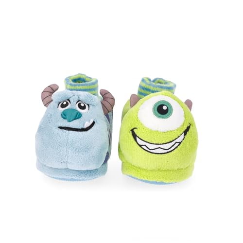 Monsters Inc Toddler Boys and Girls Sock Top Slippers - 11/12