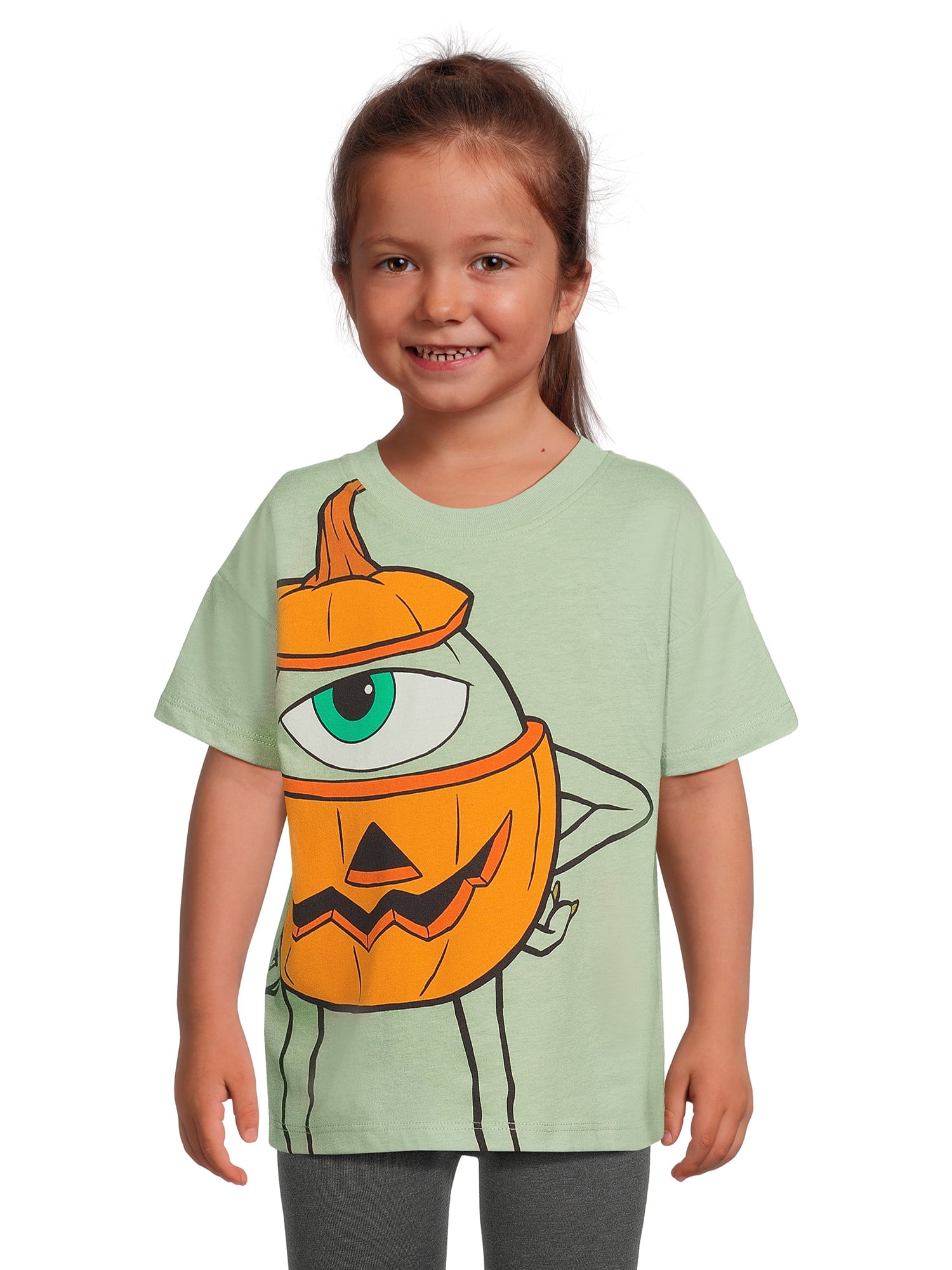 Monsters Inc. Toddler Girl Halloween Graphic T-Shirt, Sizes 12M-5T