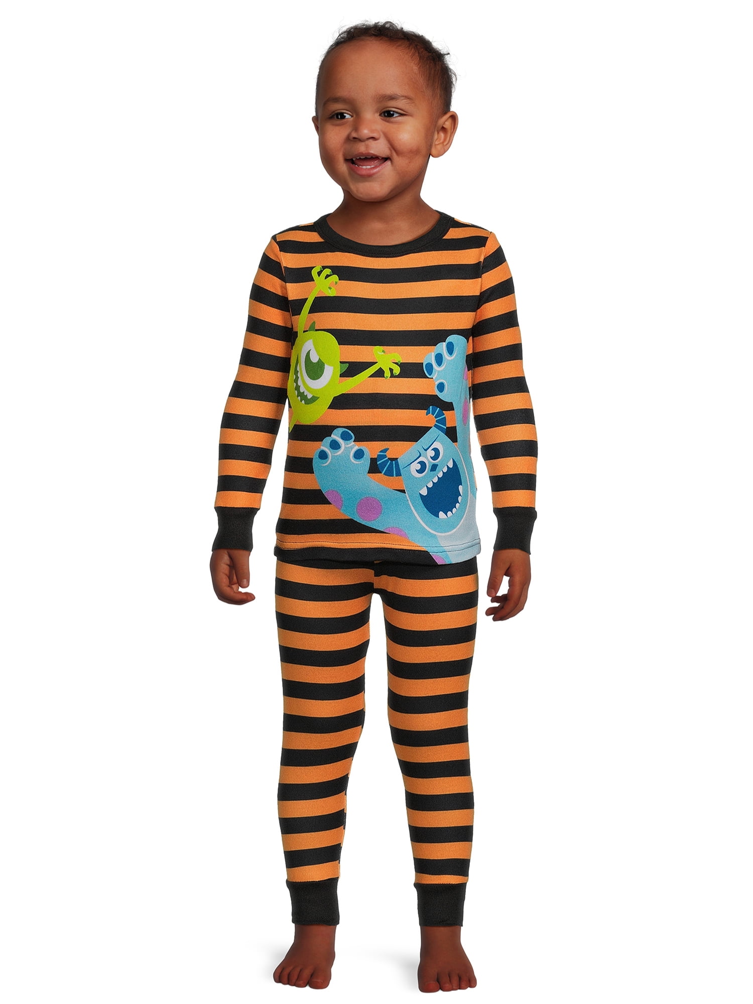 Monsters Inc. Toddler Halloween Top and Pants Pajama Set, 2Piece