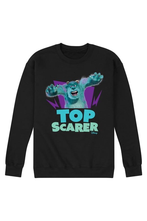 Monsters Inc. - Top Scarer   - Men's Crew Neck Fleece Pullover