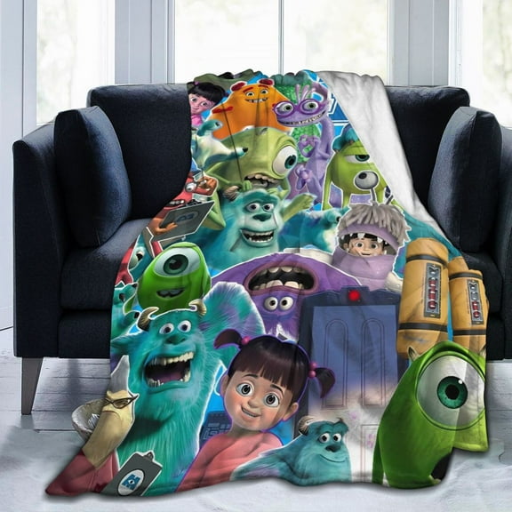 Monsters Inc Ultra-Soft Micro Fleece Blanket Cozy Blanket Thick Warm Plush Throw Blanket Sofa Cushion 40"X30"