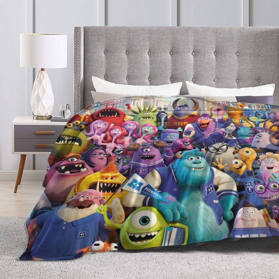 Monsters Inc Ultra-Soft Micro Fleece Blanket Cozy Blanket Thick Warm Plush Throw Blanket Sofa Cushion 60"X50"