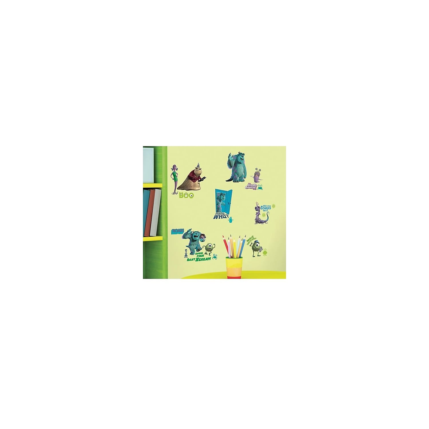 Monsters Inc Peel and Stick Wall Decals for Kids Room