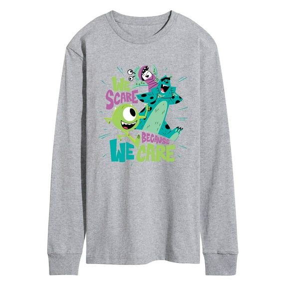 Monsters Inc - We Scare Because We Care - Men's Long Sleeve T-Shirt