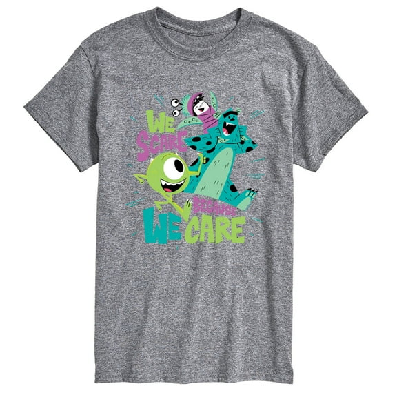 Monsters Inc - We Scare Because We Care - Men's Short Sleeve Graphic T-Shirt