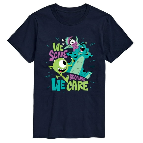Monsters Inc - We Scare Because We Care - Men's Short Sleeve Graphic T-Shirt