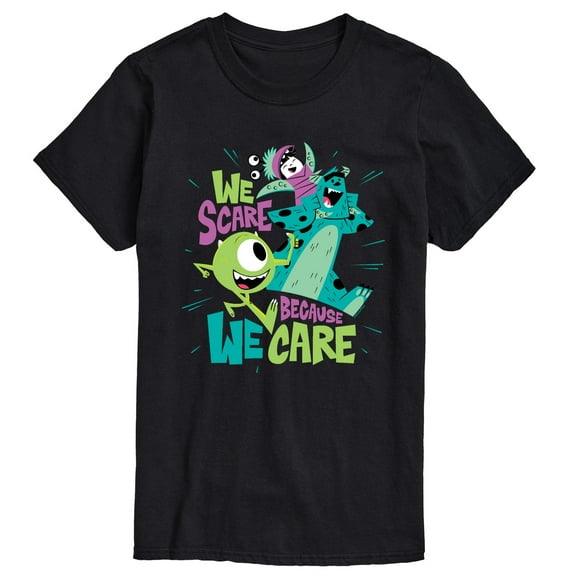 Monsters Inc - We Scare Because We Care - Men's Short Sleeve Graphic T-Shirt