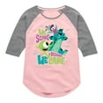 thumbnail image 1 of Monsters Inc. - We Scare Because We Care - Toddler & Youth Girls Raglan Graphic T-Shirt, 1 of 5