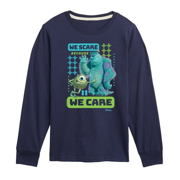 Monsters Inc. - We Scare Because We Care - Toddler & Youth Long Sleeve Graphic T-Shirt