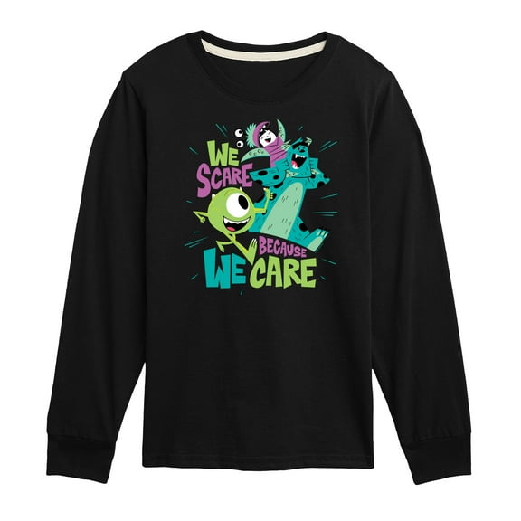 Monsters Inc. - We Scare Because We Care - Toddler & Youth Long Sleeve Graphic T-Shirt