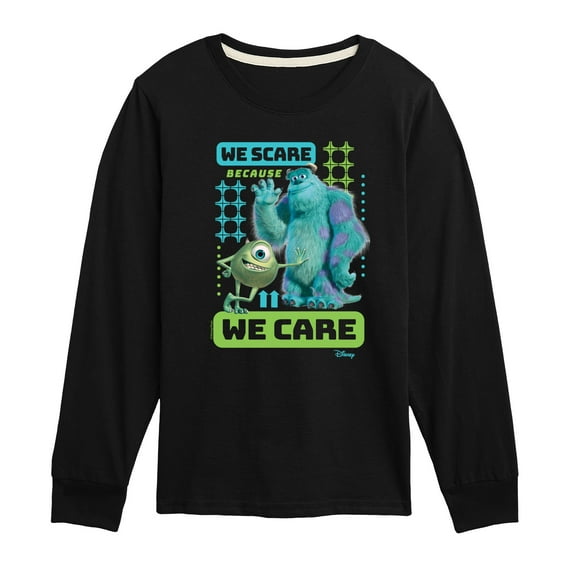 Monsters Inc. - We Scare Because We Care - Toddler & Youth Long Sleeve Graphic T-Shirt