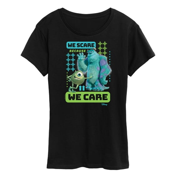 Monsters Inc. - We Scare Because We Care - Women's Short Sleeve Graphic T-Shirt