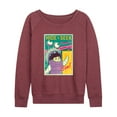 thumbnail image 1 of Monsters, Inc. - Women's Lightweight French Terry Wide Neck Long Sleeve Graphic Shirt, 1 of 5