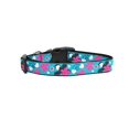 thumbnail image 1 of Pet Dog  Cat Nylon Collar or Leash, "Aqua Love", 1 of 4