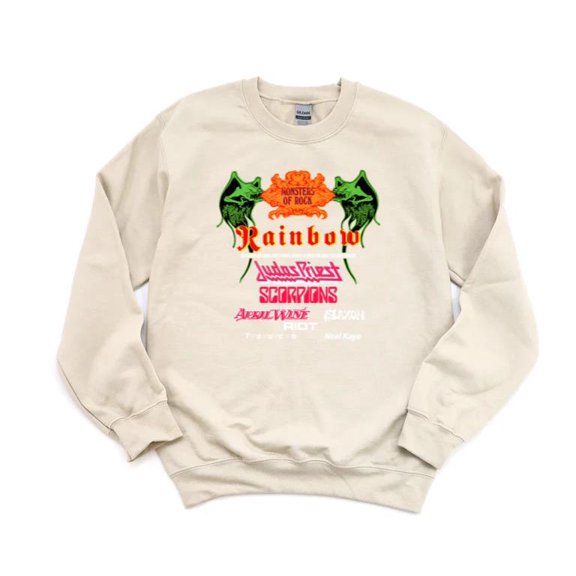 Monsters Of Rock Music Festival Metal Back Design Limited Edition Event SweatShirt Unisex, up to 5XL