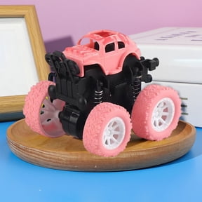 Monsters Truck Toys for 2-4 Ages, Friction Power Car Flip Pull Back Toy, Withstand Sluggishness Car, 360° Rotating Stunt Car for 3+ Ages Birthday Holiday Christmas Gift