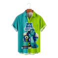 thumbnail image 1 of Monsters University Adult's Shirt Novelty Short Sleeve Animation Print Top for Adult for Sports and Travel, 1 of 11