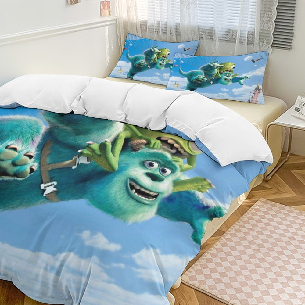 Monsters University Bedding Comforter Sets, 3Piece Bedding Set Soft