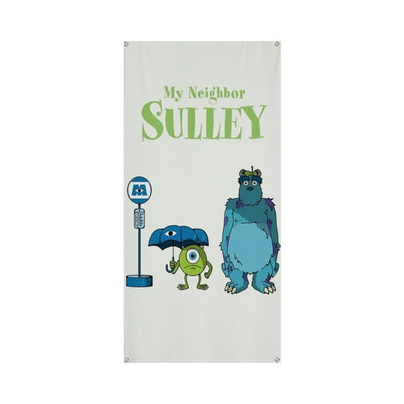 Monsters University Decorations Door Cover,Banner for Door, Spring Decorations for Office, Decorations For Classroom Door Cover 35.4*72.8IN/90*185CM