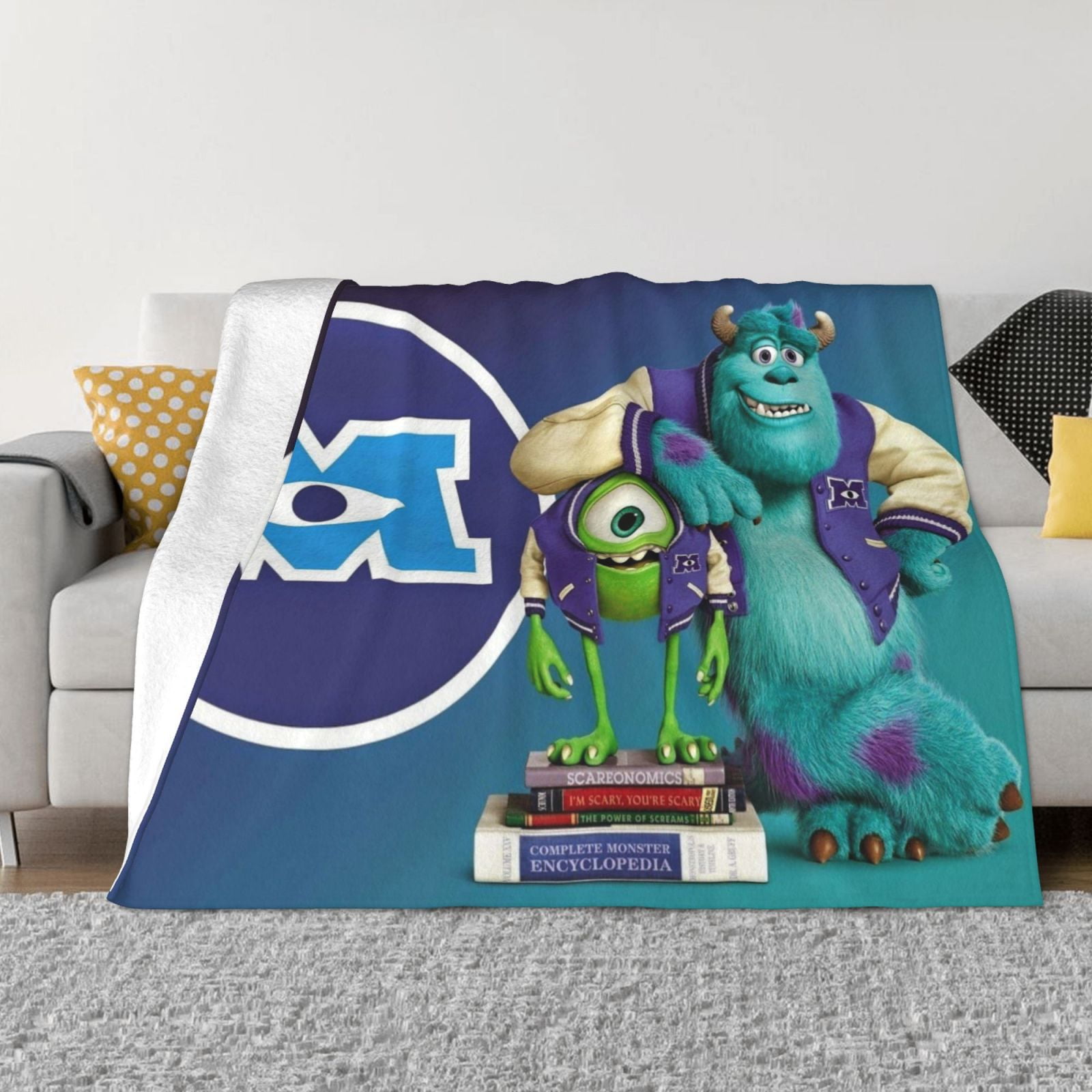 Monsters University Fleece Throw Blanket For Couch Or Bed - Plush Cozy ...