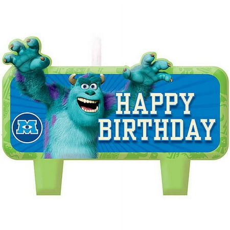 Monsters University Inc. Sulley Molded Cake Candle Set (4pc)