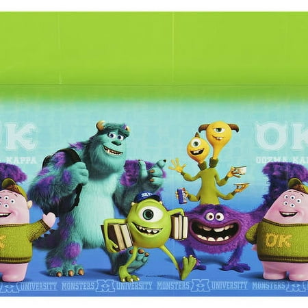 Monsters University Inc. Plastic Table Cover 54" x 96"