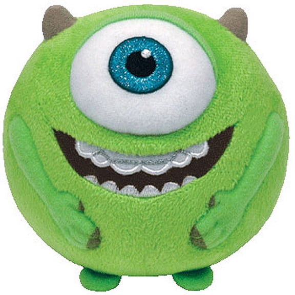 Ty Beanie Ballz Mike Green Eyeball Plush