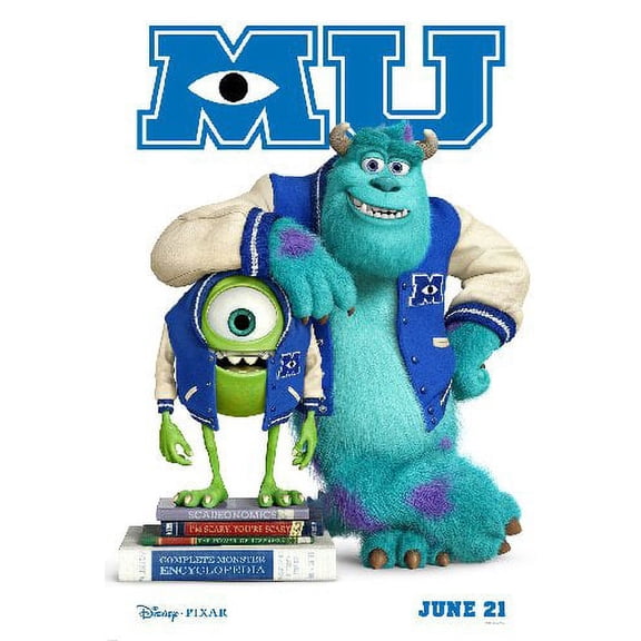 Monsters University Movie Poster Metal Plaque 8Inx12In Metal Print 8x12 Square Adults Best Posters
