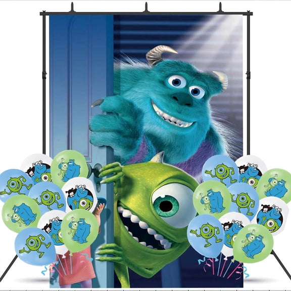 Monsters University Party Decorations Backdrop Banner Balloons Taspestry Wall Decor Background Poster Decor Supplies