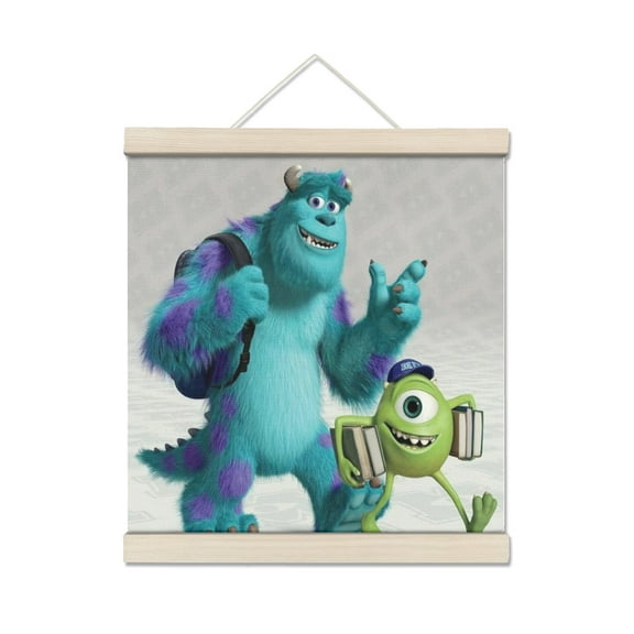 Monsters University Personalized Photo Wooden Wall Art, Custom Full Color Photo Print and Text, Home Decor and Keepsake Gift 7.8*7.8IN