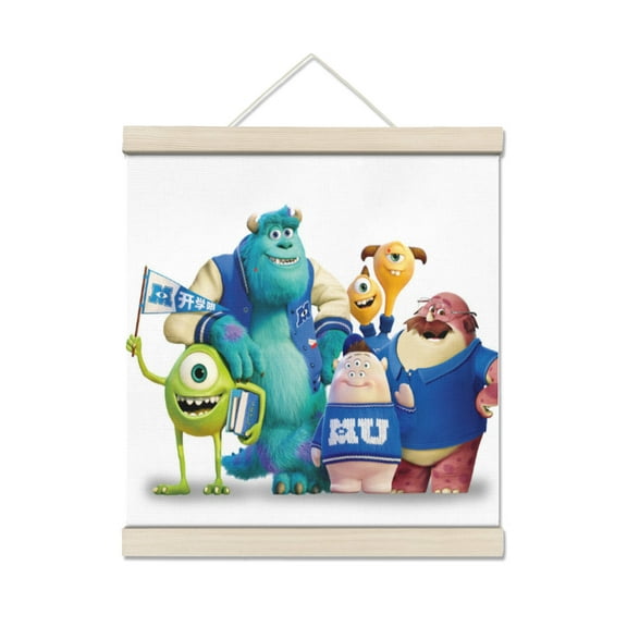 Monsters University Personalized Photo Wooden Wall Art, Custom Full Color Photo Print and Text, Home Decor and Keepsake Gift 7.8*7.8IN