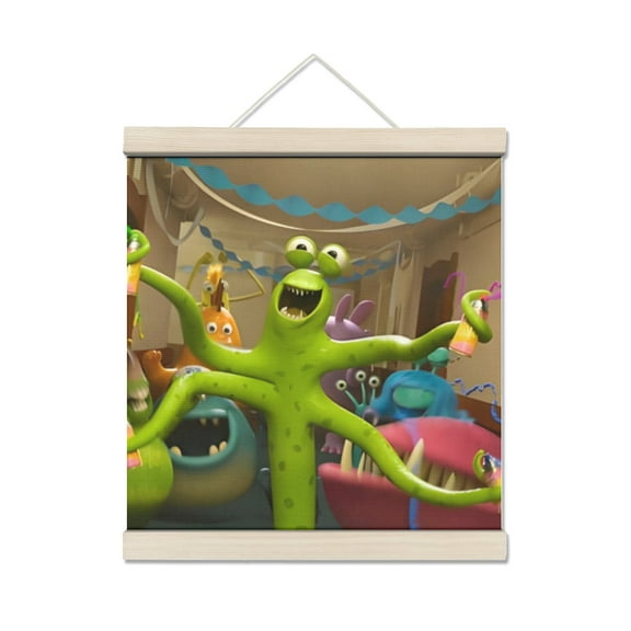 Monsters University Personalized Photo Wooden Wall Art, Custom Full Color Photo Print and Text, Home Decor and Keepsake Gift 7.8*7.8IN