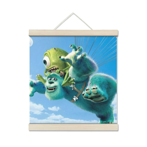 Monsters University Personalized Photo Wooden Wall Art, Custom Full Color Photo Print and Text, Home Decor and Keepsake Gift 7.8*7.8IN
