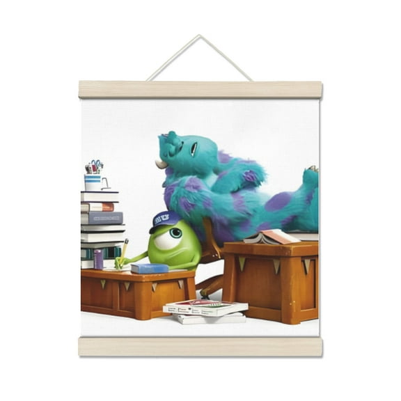 Monsters University Personalized Photo Wooden Wall Art, Custom Full Color Photo Print and Text, Home Decor and Keepsake Gift 7.8*7.8IN