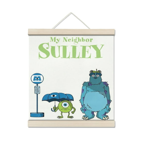 Monsters University Personalized Photo Wooden Wall Art, Custom Full Color Photo Print and Text, Home Decor and Keepsake Gift 7.8*7.8IN