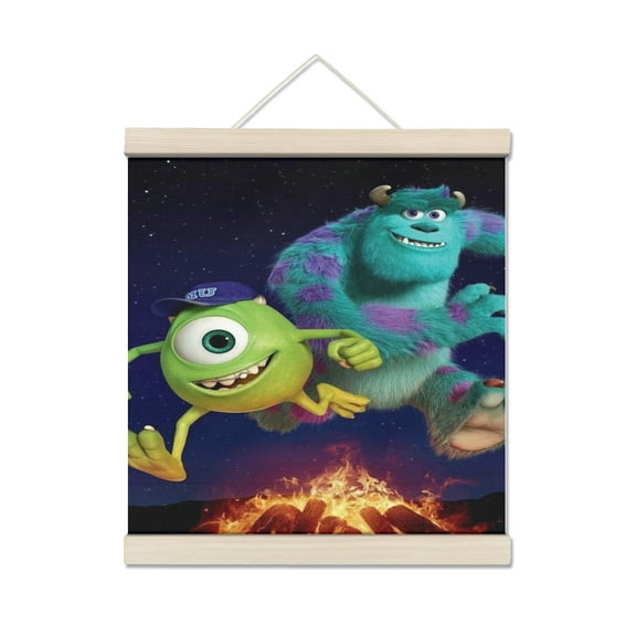 Monsters University Personalized Photo Wooden Wall Art, Custom Full Color Photo Print and Text, Home Decor and Keepsake Gift 7.8*7.8IN