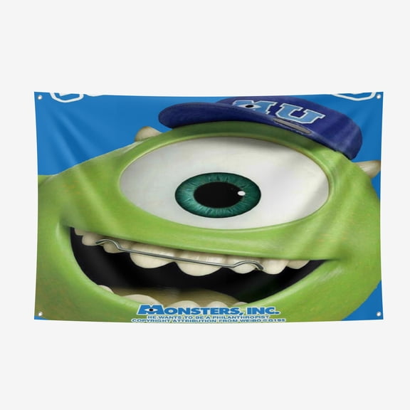 Monsters University Photography Background Decorations Banner Party Photo Backdrop 3.6*5.9FT/110*180CM