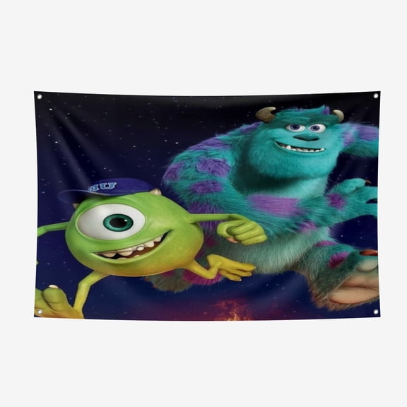Monsters University Photography Background Decorations Banner Party Photo Backdrop 3.6*5.9FT/110*180CM