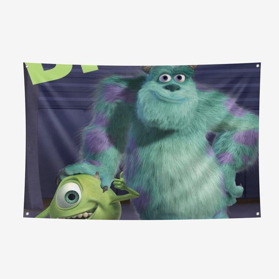 Monsters University Photography Background Decorations Banner Party Photo Backdrop 3.6*5.9FT/110*180CM