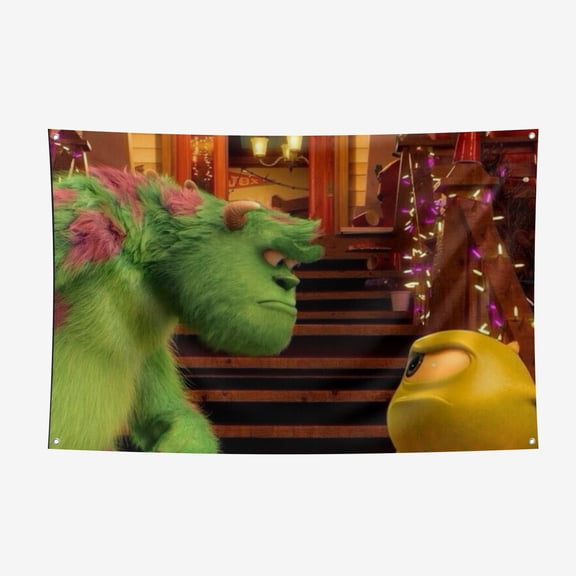 Monsters University Photography Background Decorations Banner Party Photo Backdrop 3.6*5.9FT/110*180CM