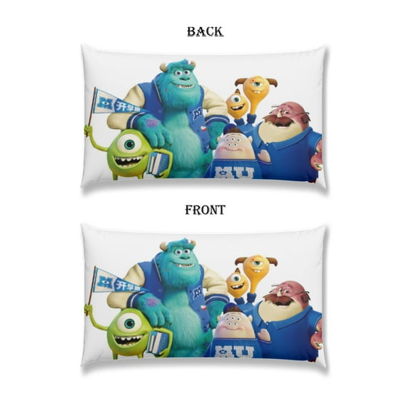 Monsters University Pillow Cover Pillowcase Double Side Printing for Long Throw Pillow 11.8*19.7IN