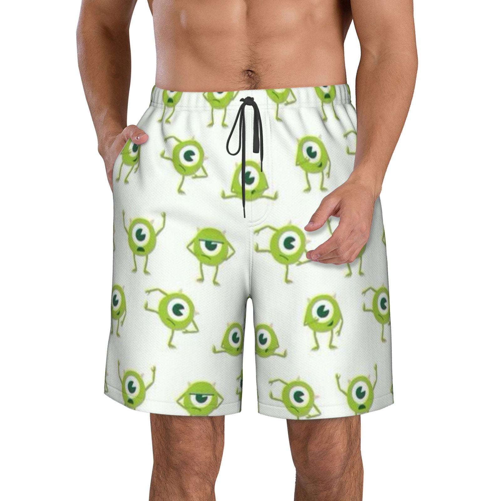 Monsters University Summer Beach Sign Mens Swim Trunks Quick Dry Board